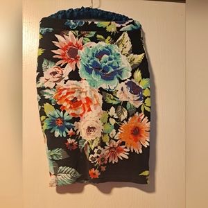 Floral pencil skirt
